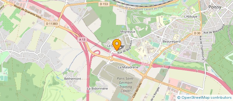 localisation de l'entreprise 897 929 717  à POISSY