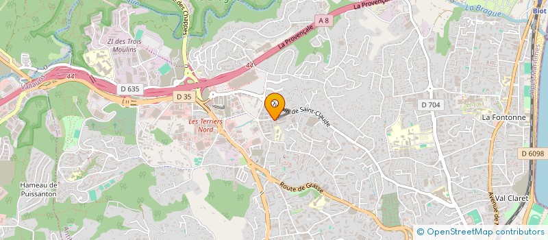 localisation de l'entreprise 897 962 023   GRASSE