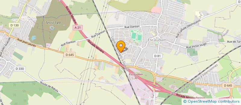 localisation de l'entreprise 898 145 487   ESCAUDAIN