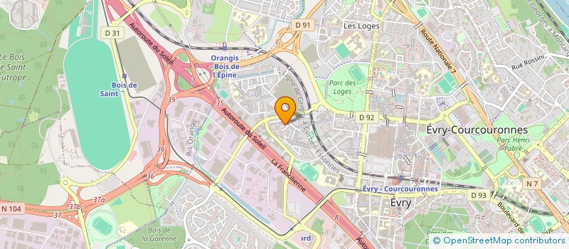 localisation de l'entreprise 898 199 484   EVRY-COURCOURONNES
