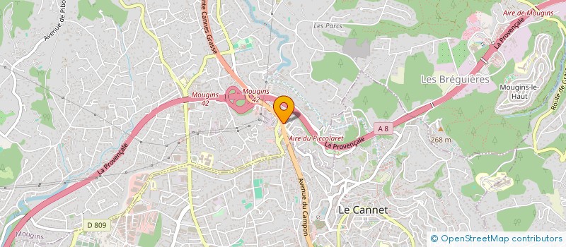 localisation de l'entreprise 898 222 336 à LE CANNET