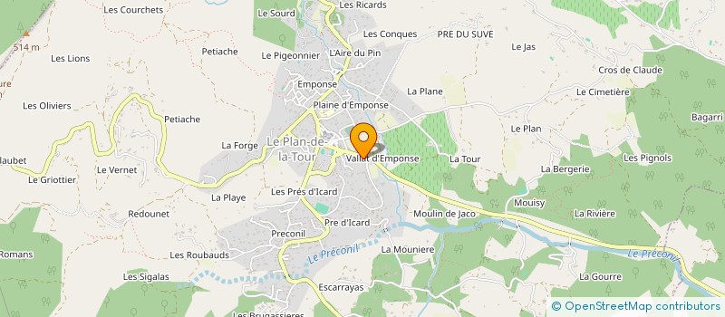 localisation de l'entreprise 898 279 104   LE PLAN-DE-LA-TOUR