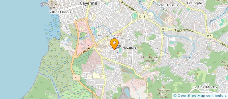 localisation de l'entreprise 898 345 160   CAYENNE