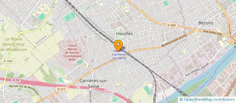 localisation de l'entreprise 898 390 315   HOUILLES