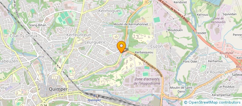 localisation de l'entreprise 898 509 187   QUIMPER