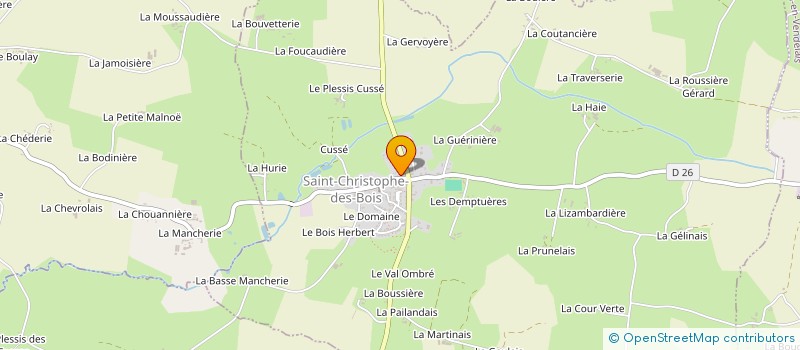 localisation de l'entreprise 898 644 463   SAINT-CHRISTOPHE-DES-BOIS