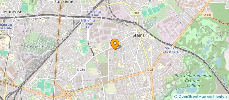 localisation de l'entreprise 898 695 317 à STAINS