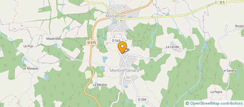 localisation de l'entreprise 898 864 228 à MONTROL-SENARD