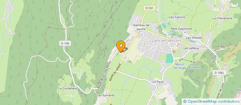 localisation de l'entreprise 898 987 599   LANS-EN-VERCORS