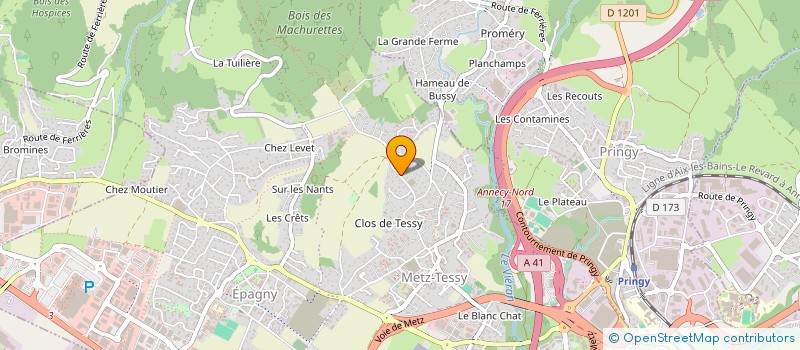 localisation de l'entreprise 899 013 601   EPAGNY METZ-TESSY