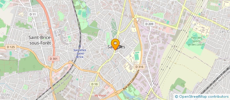 localisation de l'entreprise 899 037 279   SARCELLES