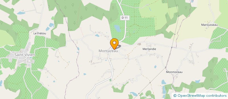 localisation de l'entreprise 899 106 322   MONTAZEAU