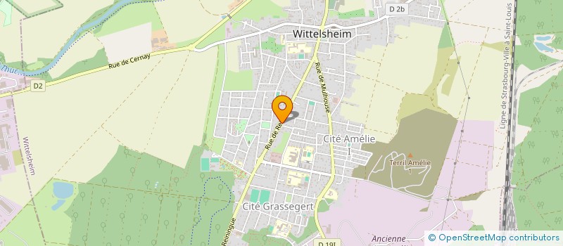 localisation de l'entreprise 899 119 754   WITTELSHEIM