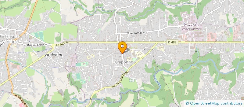 localisation de l'entreprise 899 230 221   VAUGNERAY