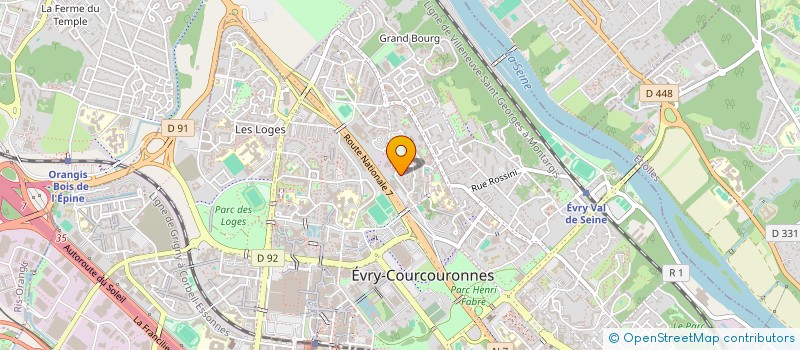 localisation de l'entreprise 899 373 567   EVRY-COURCOURONNES