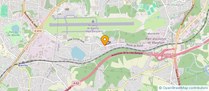 localisation de l'entreprise 899 489 124   ANGLET