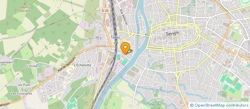 localisation de l'entreprise 899 512 594   SENS