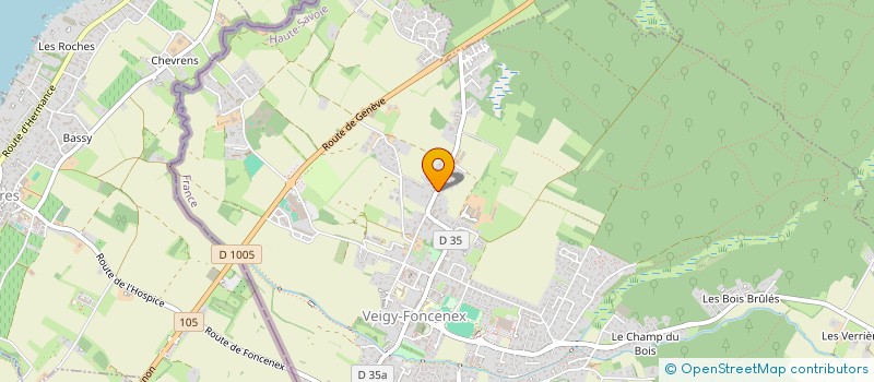 localisation de l'entreprise 899 555 437   VEIGY-FONCENEX