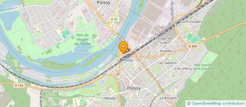 localisation de l'entreprise 899 579 114  à POISSY