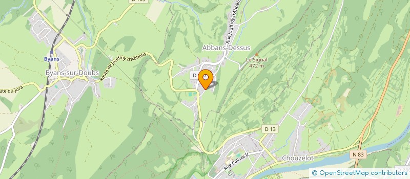 localisation de l'entreprise 899 684 427   ABBANS-DESSUS