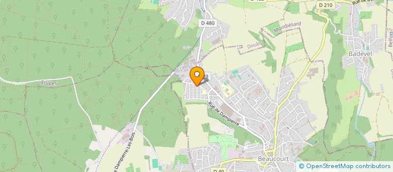 localisation de l'entreprise 899 814 768   BOUROGNE