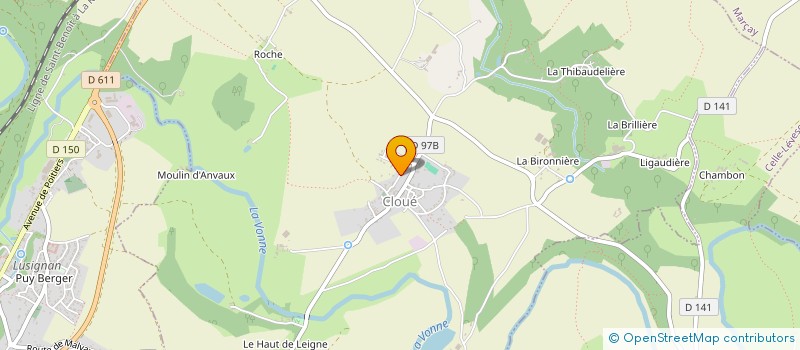 localisation de l'entreprise 899 865 299   CLOUE