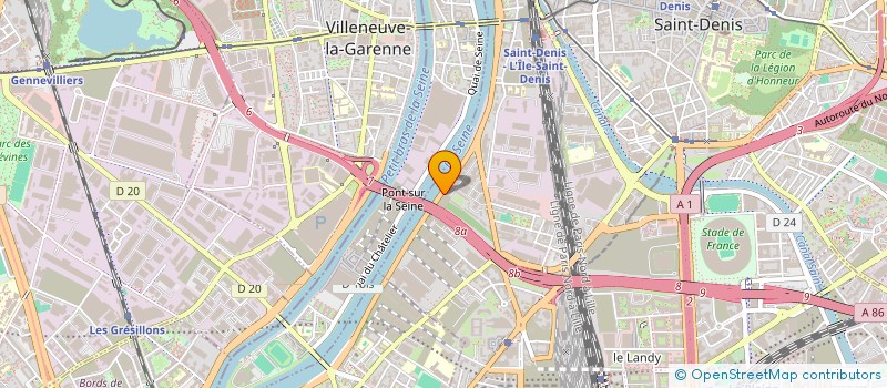 localisation de l'entreprise 899 883 235 à SAINT-OUEN-SUR-SEINE