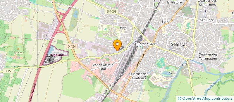 localisation de l'entreprise 899 945 950   SELESTAT