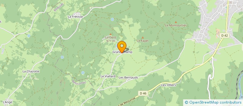 localisation de l'entreprise 899 948 897   BEAUZAC