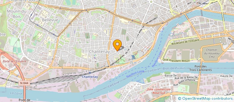 localisation de l'entreprise 8PRO à NANTES