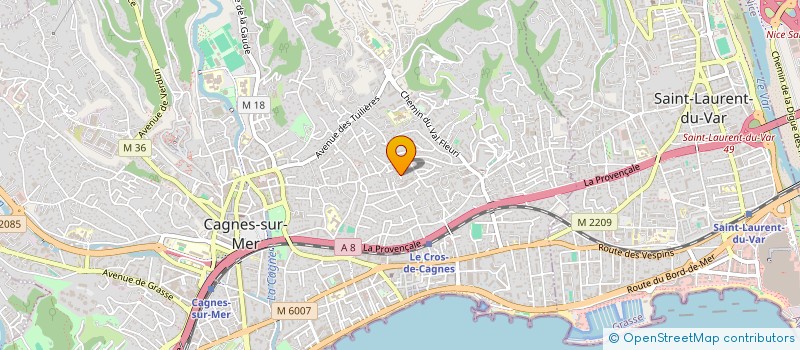 localisation de l'entreprise 9 CALMETTE à CAGNES-SUR-MER
