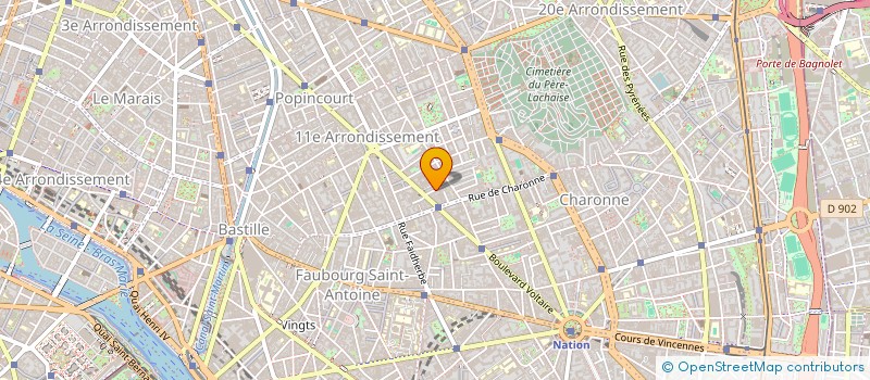 localisation de l'entreprise 9 H IMMO  PARIS