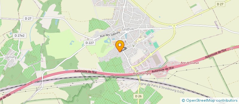 localisation de l'entreprise 9 JACQUART  GUEUX