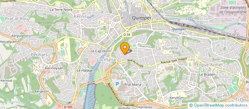 localisation de l'entreprise 9 PEINTRES BRETONS  QUIMPER