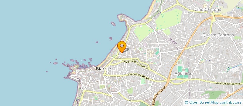 localisation de l'entreprise 9 RUE DE L'UNIVERSITE AMERICAINE à BIARRITZ