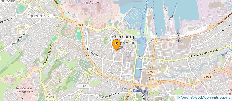 localisation de l'entreprise 9 RUE DES CASTELETS à CHERBOURG-EN-COTENTIN