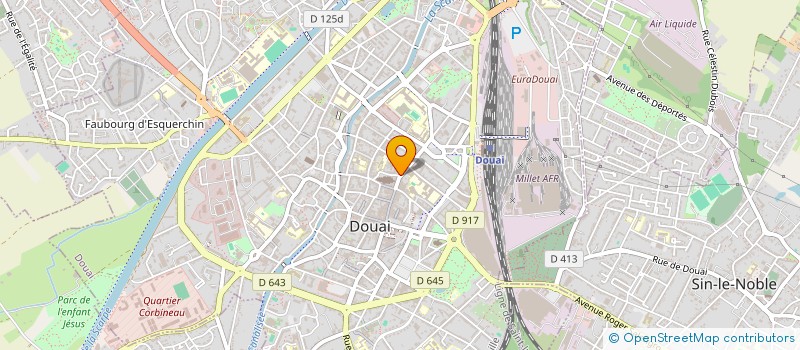 localisation de l'entreprise 9 RUE SAINT JACQUES à DOUAI