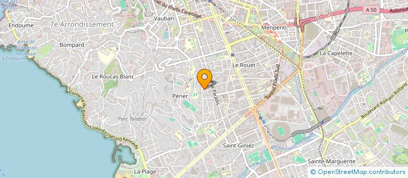 localisation de l'entreprise 9 RUE VALLENCE à MARSEILLE