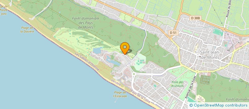 localisation de l'entreprise 9 WOOD AND OCEAN  SAINT-JEAN-DE-MONTS