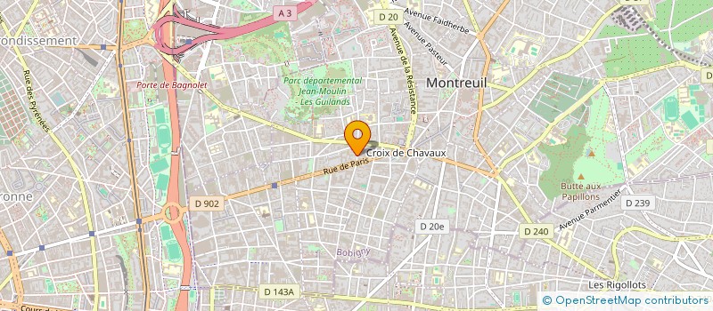 localisation de l'entreprise 90-7 à MONTREUIL