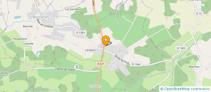 localisation de l'entreprise 900 010 885   LOUPES