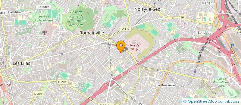localisation de l'entreprise 900 180 720 à ROMAINVILLE