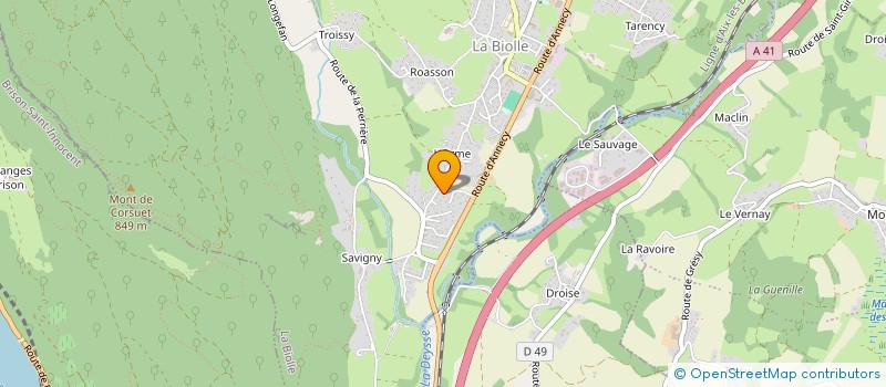 localisation de l'entreprise 900 264 672   LA BIOLLE