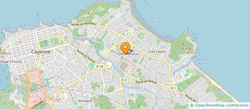 localisation de l'entreprise 900 368 838   CAYENNE