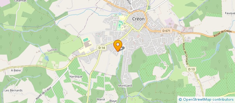 localisation de l'entreprise 900 389 222   CREON