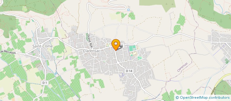 localisation de l'entreprise 900 459 520   CLARENSAC