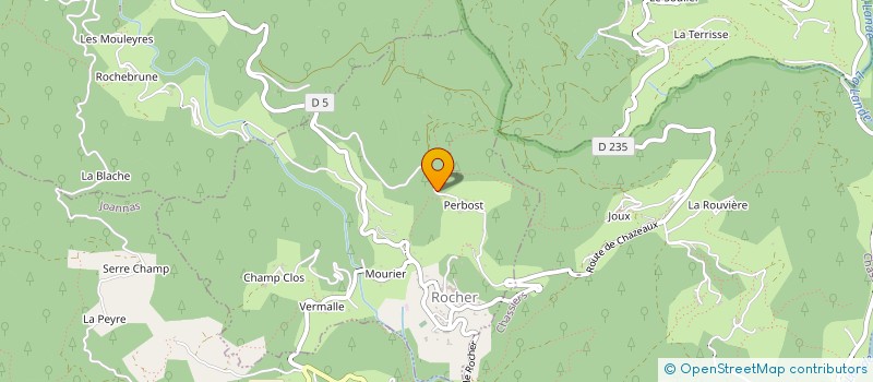 localisation de l'entreprise 900 534 850   ROCHER