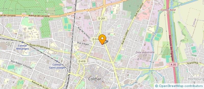 localisation de l'entreprise 900 572 983   COLMAR