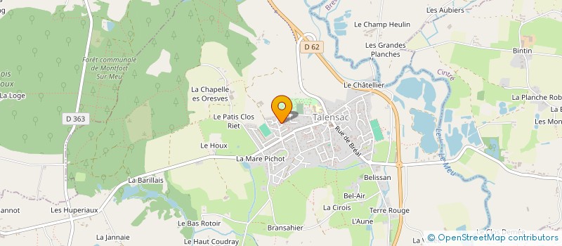 localisation de l'entreprise 900 579 343   TALENSAC