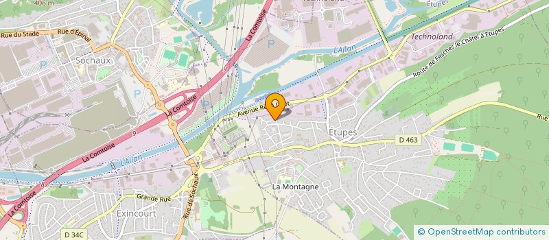 localisation de l'entreprise 900 586 751   ETUPES